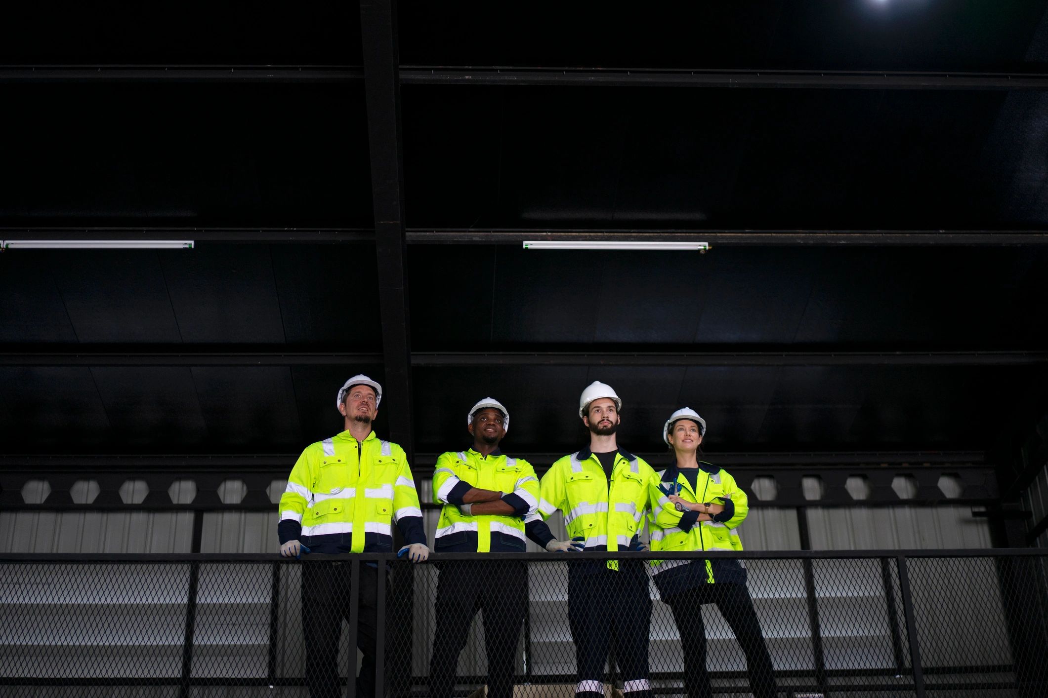 Engineer in advanced industrial setting representing specialist broking