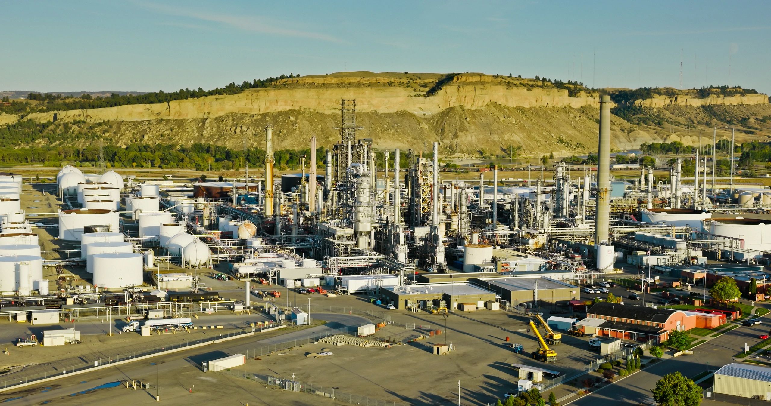 Aerial view of industrial infrastructure representing complex risk environments