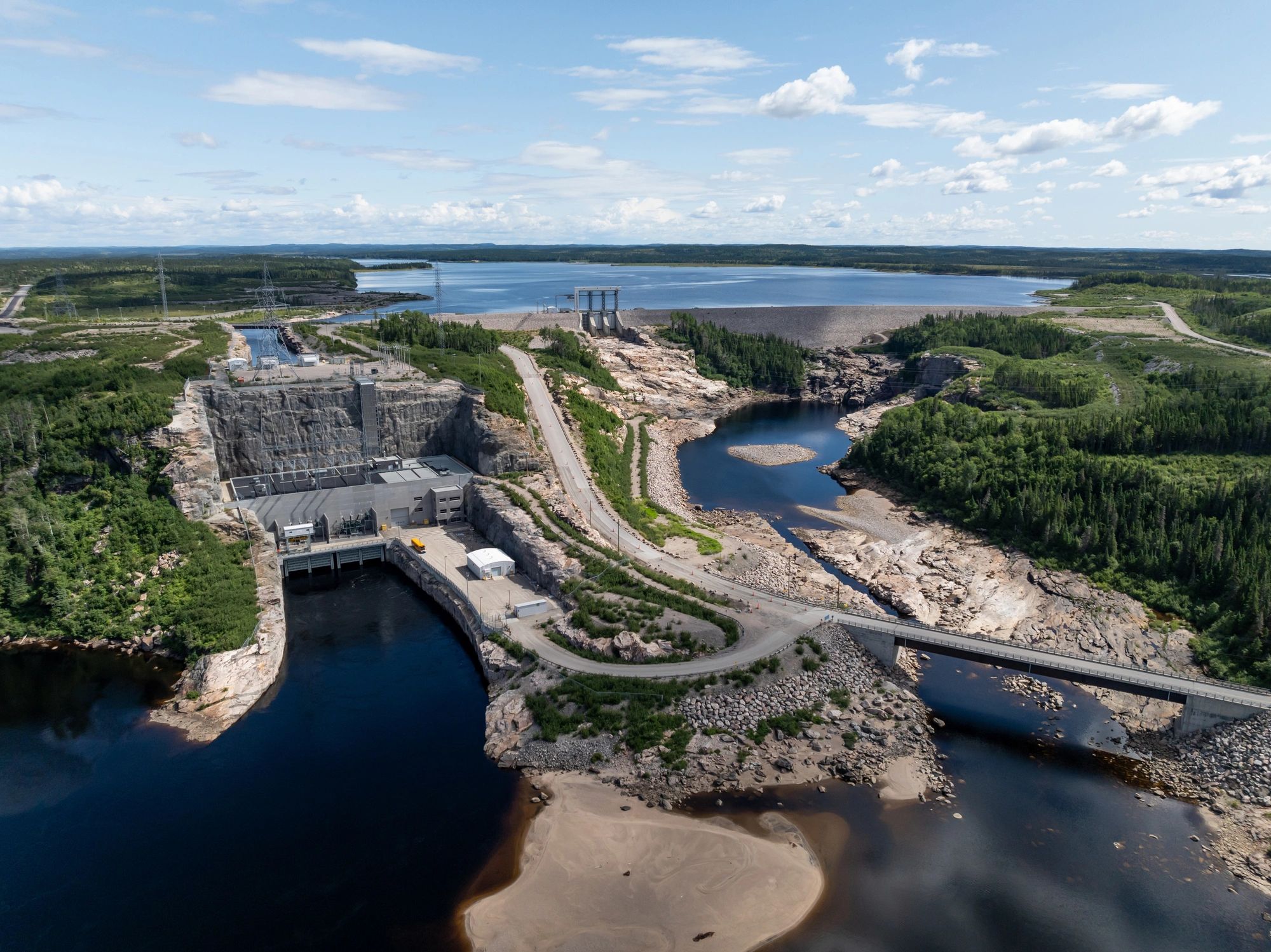 Hydroelectric dam illustrating infrastructure and risk-intensive operations