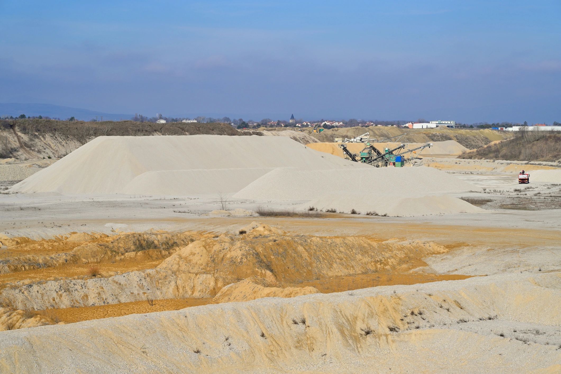 Industrial quarry and resource extraction site